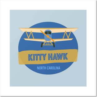 Kitty Hawk NC Biplane Posters and Art